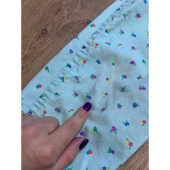 Vintage 90s OshKosh B'Gosh Floral Print Snap Vestbak Overalls USA Size 4T - Picture 9 of 9